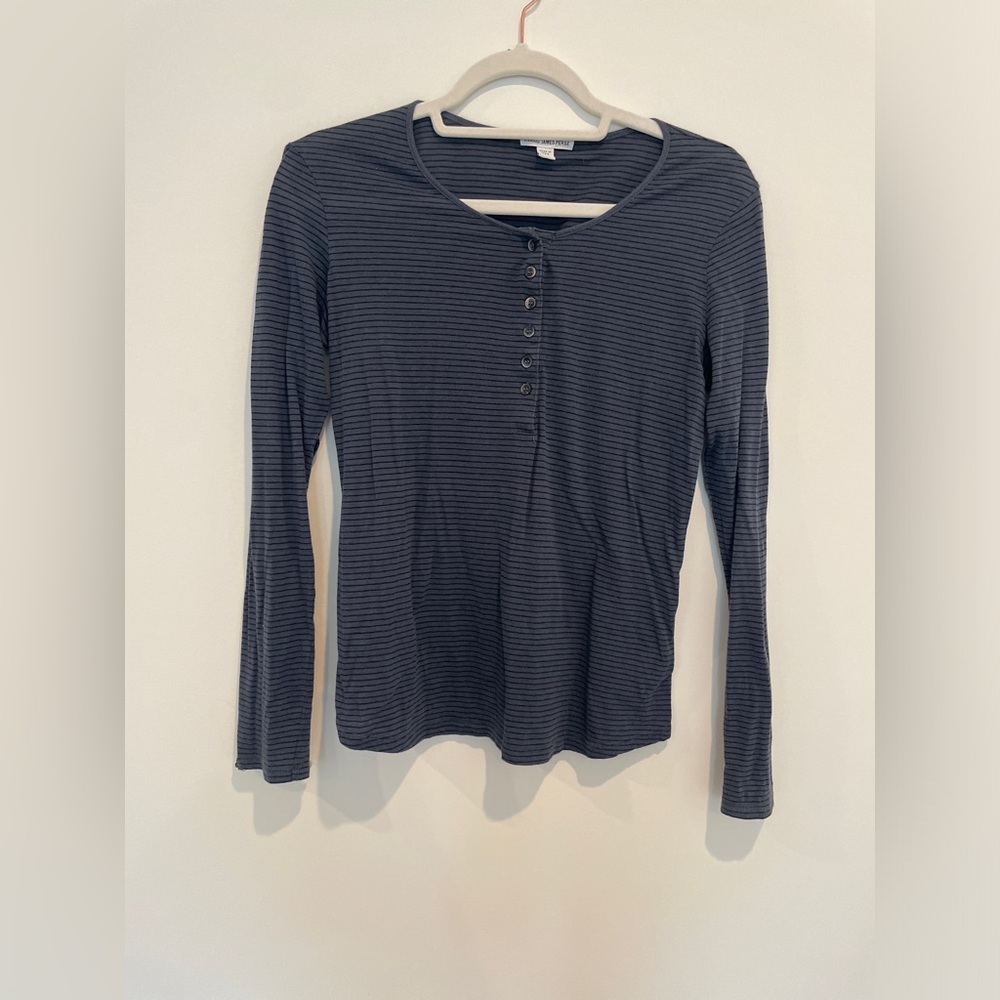 James Perse Long Sleeve Button Down Shirt